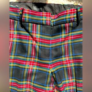 Talbots Multicolor Plaid Straight Leg Pants